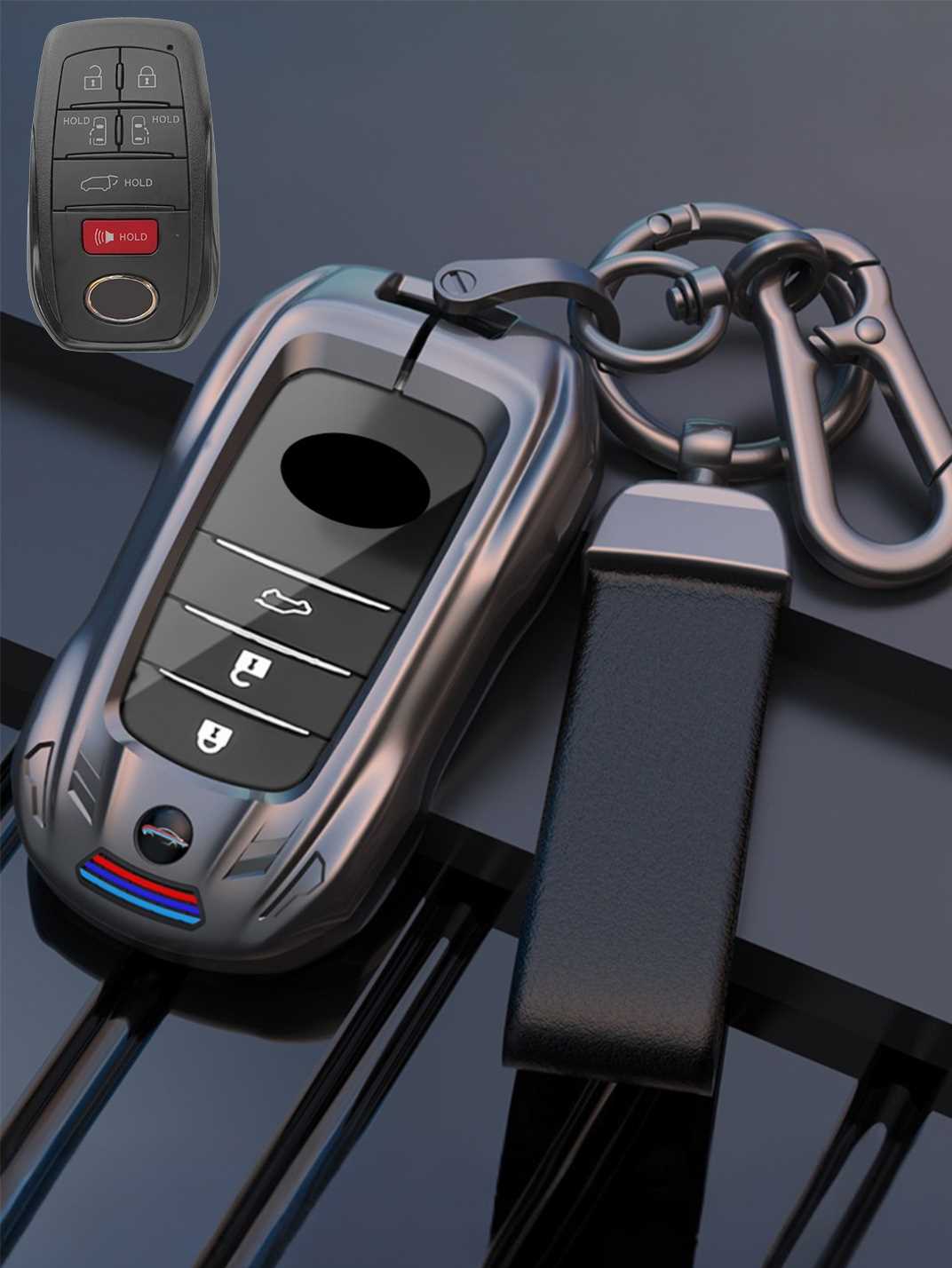 Visible Button Toyota Key Protector Shell