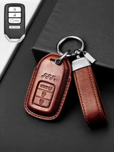 Premium Genuine Leather Honda Key Cover