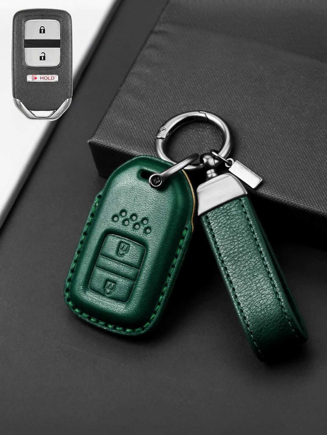 Premium Genuine Leather Honda Key Cover