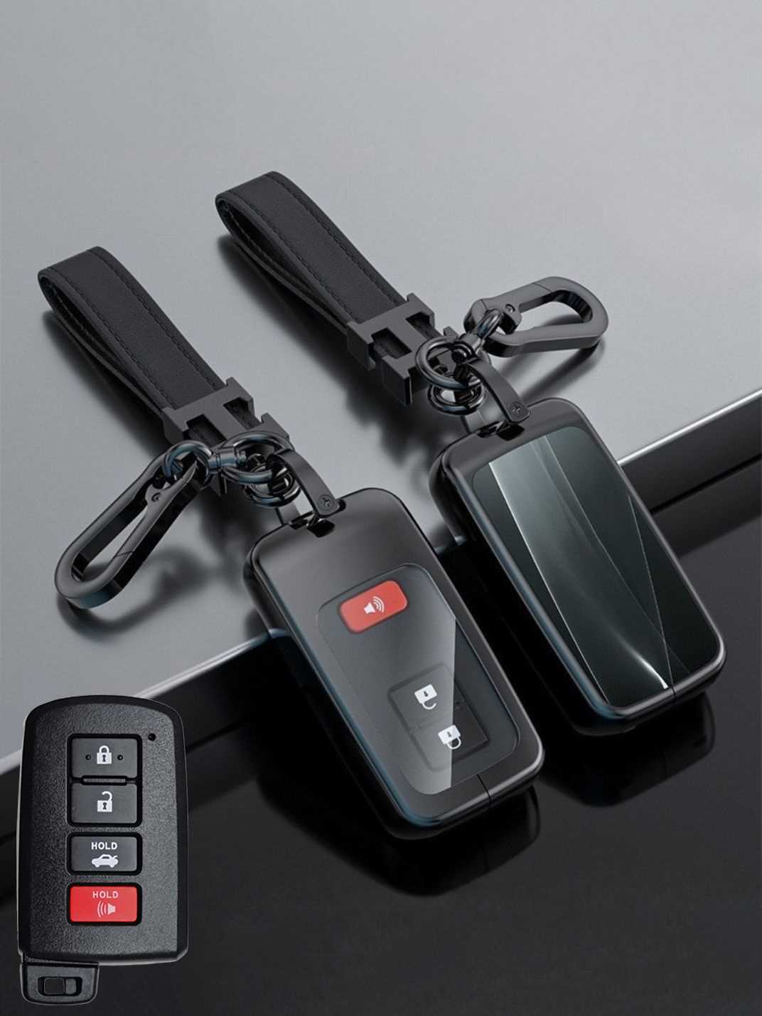 Visible Button Toyota Key Protector Shell