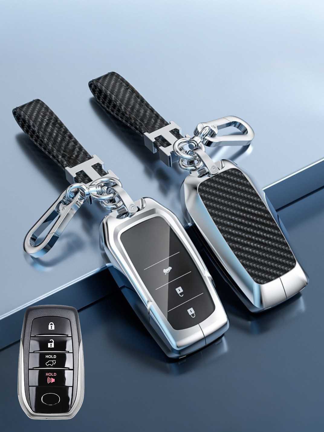 Visible Button Toyota Key Protector Shell