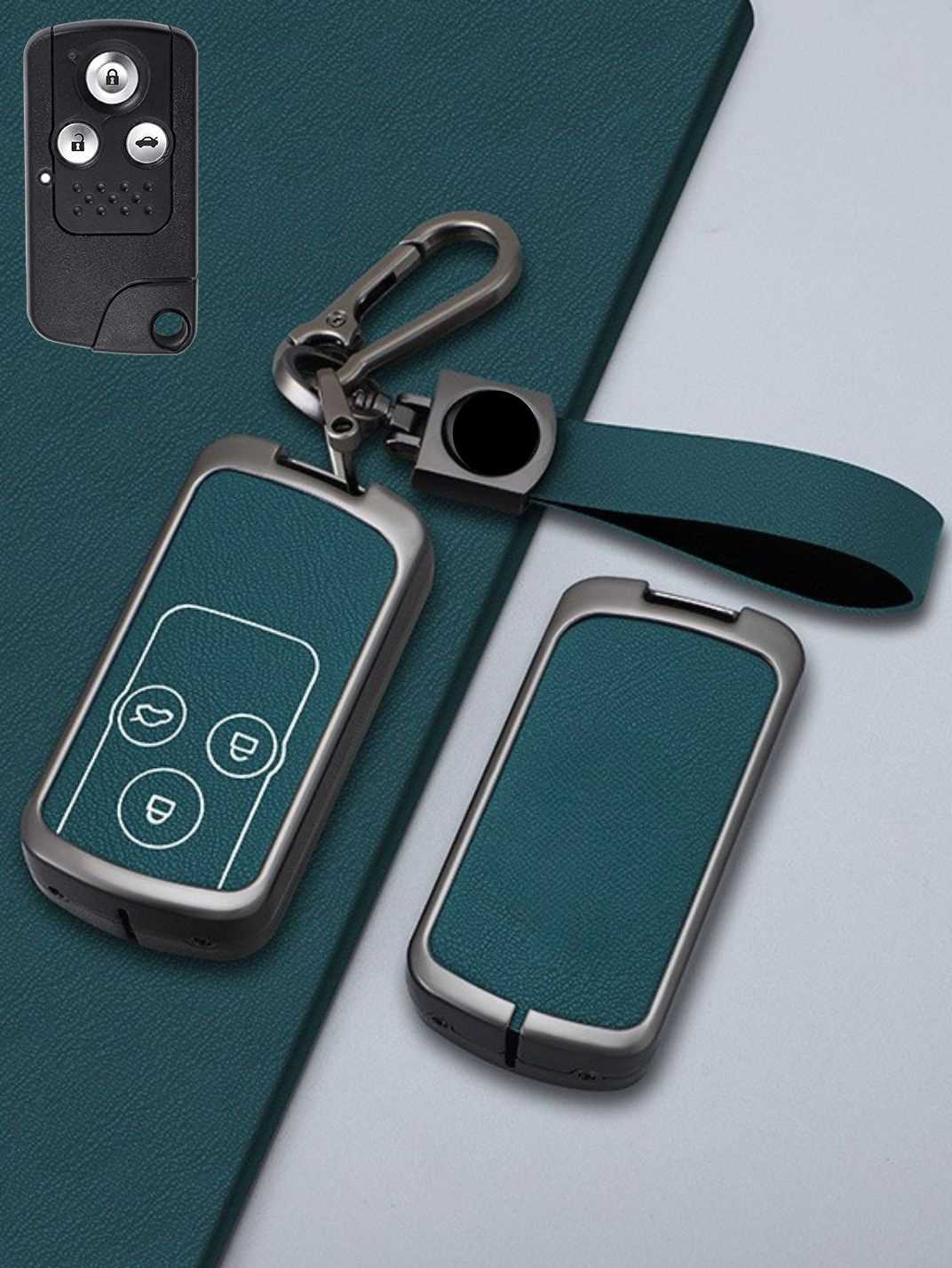 Honda Key Genuine Leather & Metal Frame