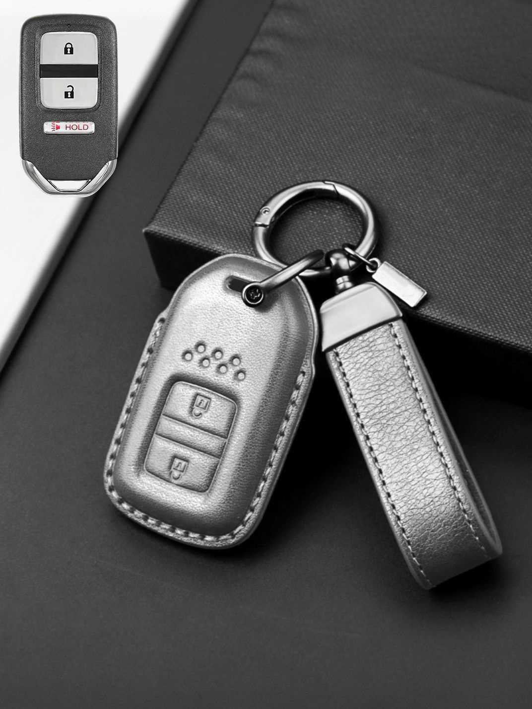 Premium Genuine Leather Honda Key Cover