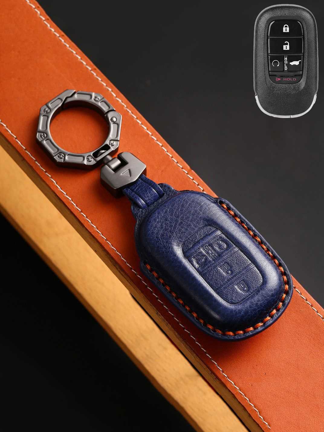 Premium Genuine Leather Honda Key Cover