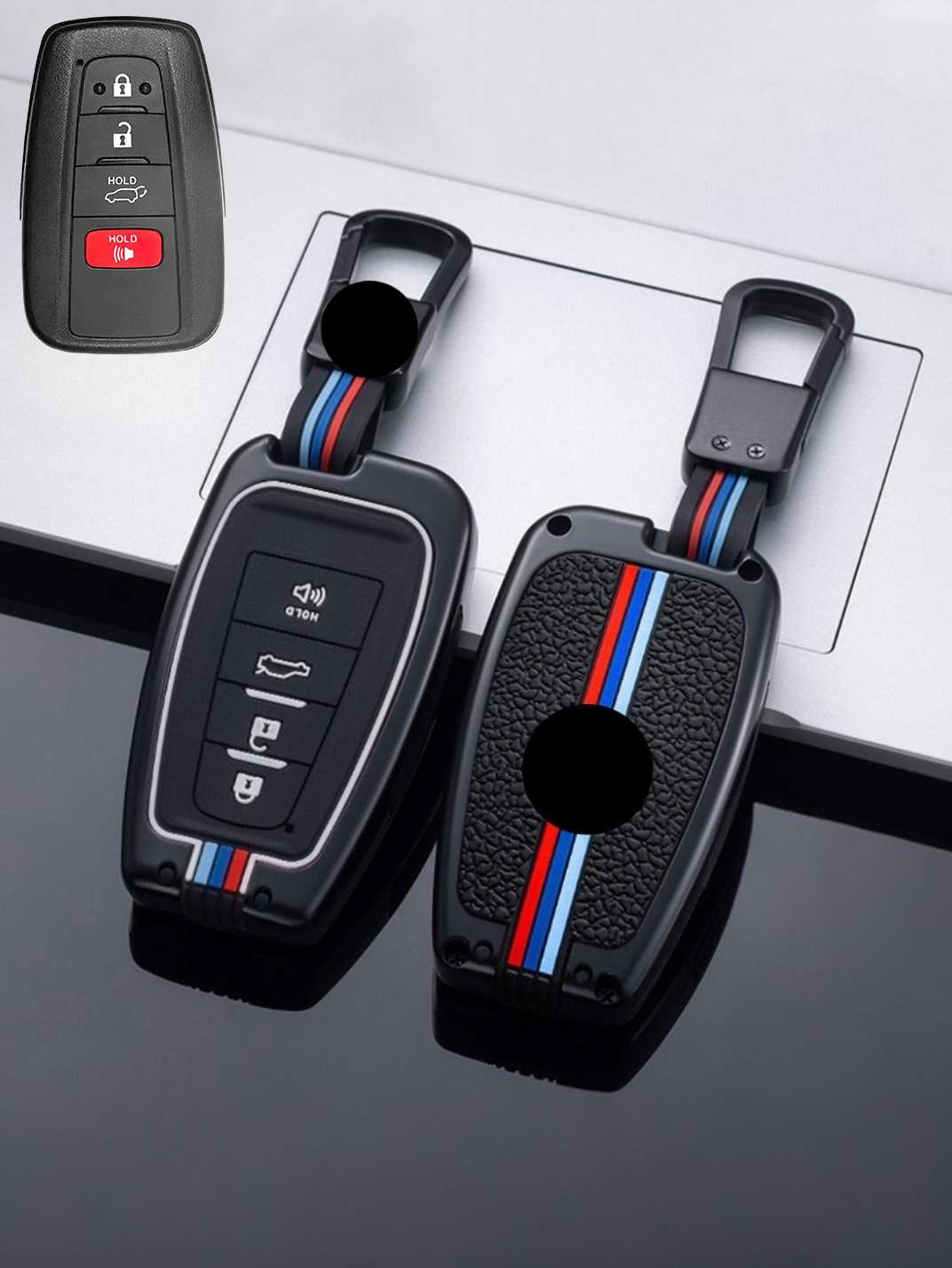 Luxury Colored Alloy Toyota Key Fob Case