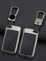 Toyota Key Genuine Leather & Metal Frame