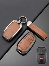 Toyota Key Genuine Leather & Metal Frame