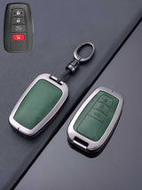 Toyota Key Genuine Leather & Metal Frame