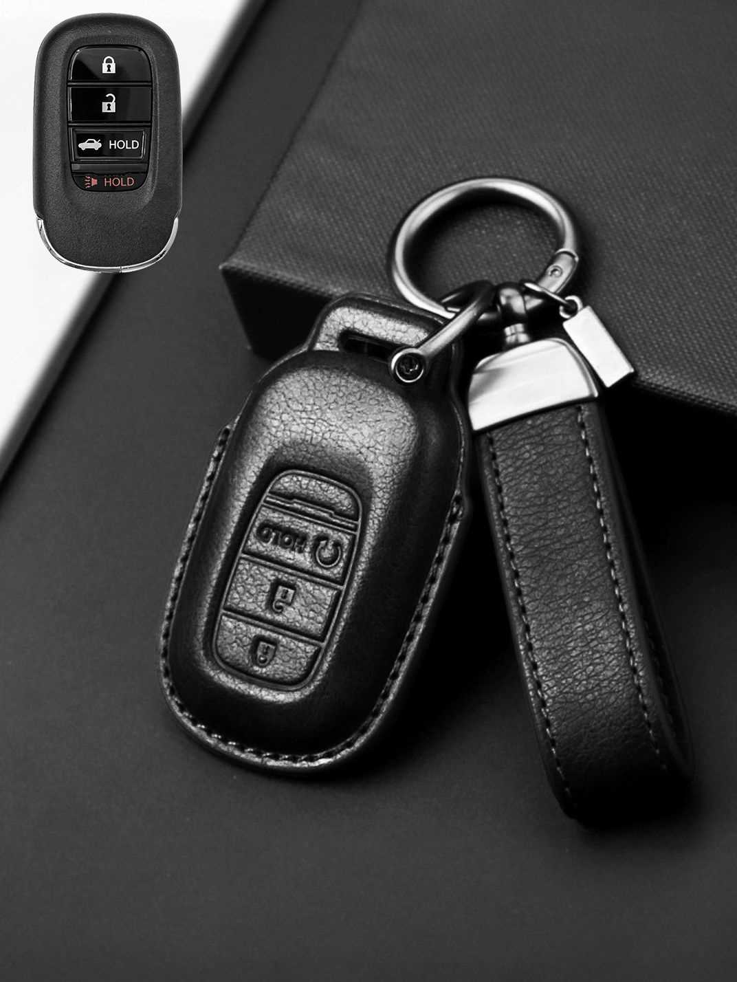 Premium Genuine Leather Honda Key Cover