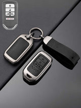 Honda Key Genuine Leather & Metal Frame