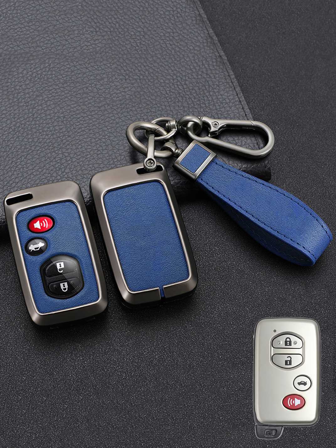Premium Visible-Button Toyota Key Shell