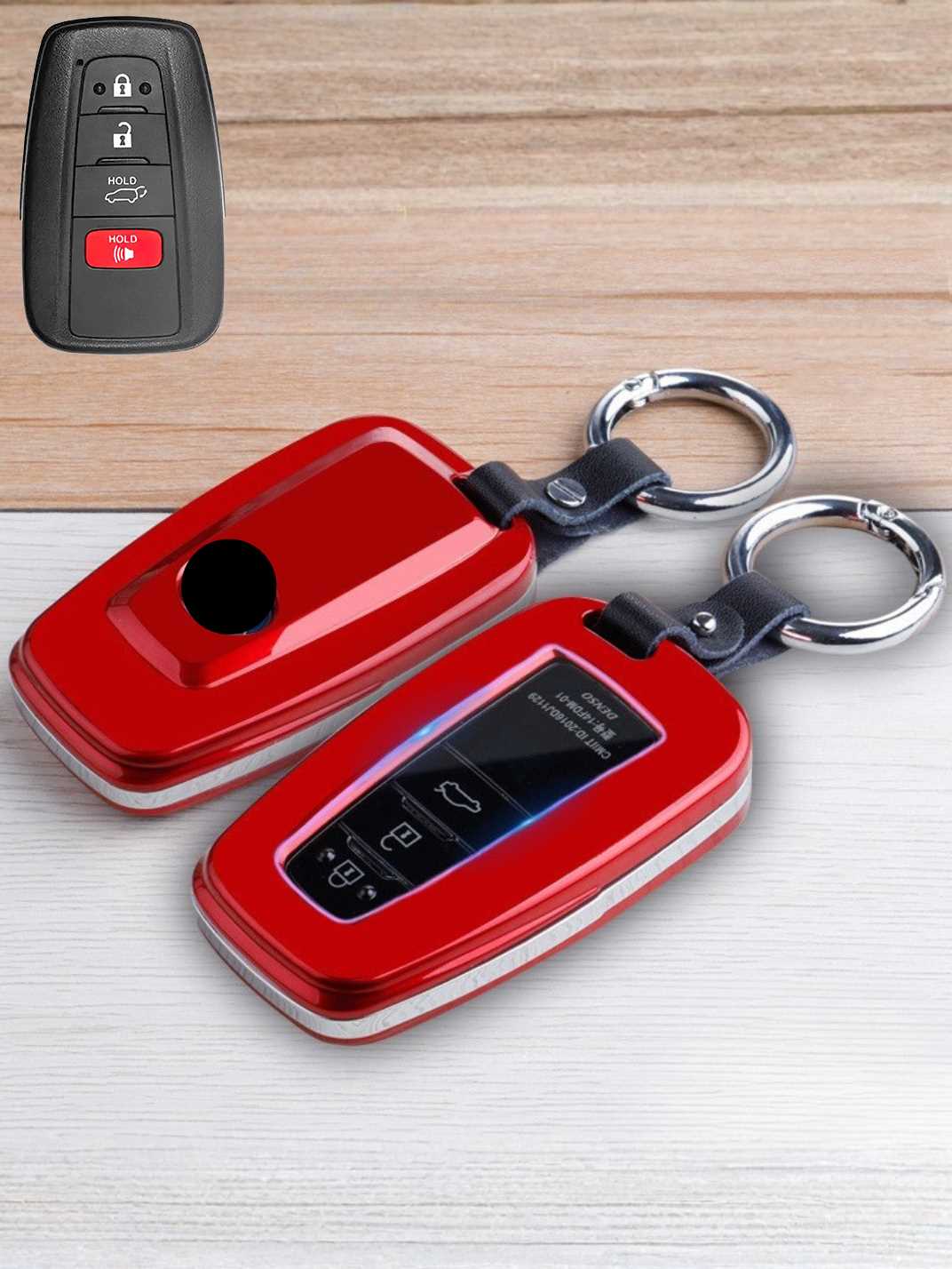 Premium Visible-Button Toyota Key Shell