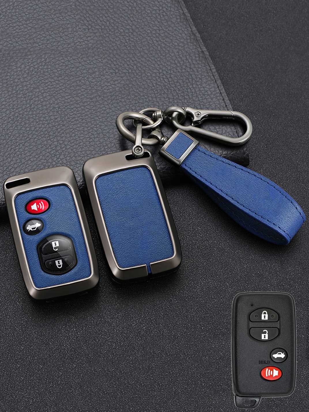Premium Visible-Button Toyota Key Shell