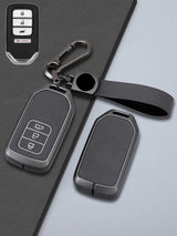 Honda Key Genuine Leather & Metal Frame