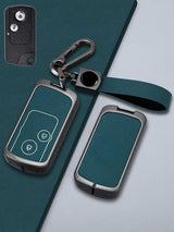 Honda Key Genuine Leather & Metal Frame