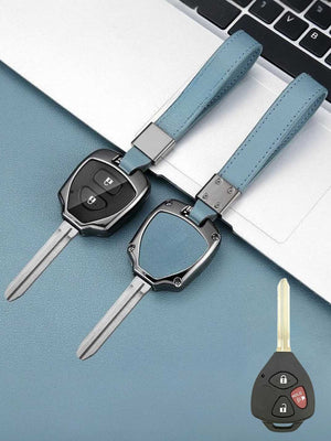 Toyota Key Genuine Leather & Metal Frame