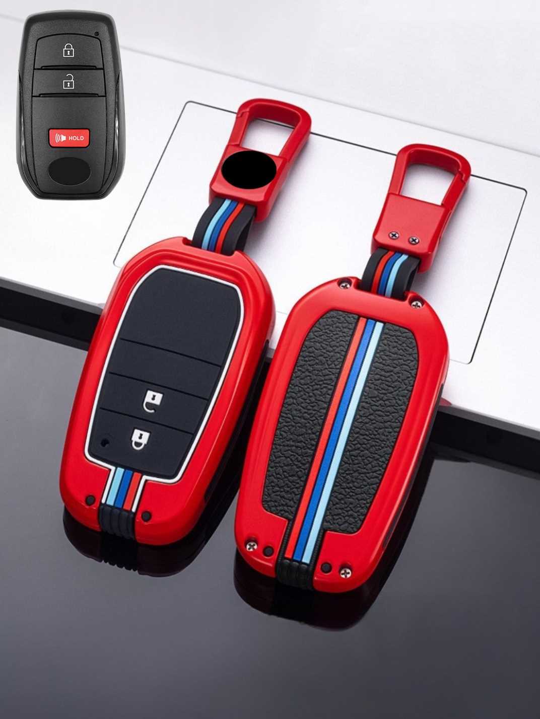 Luxury Colored Alloy Toyota Key Fob Case
