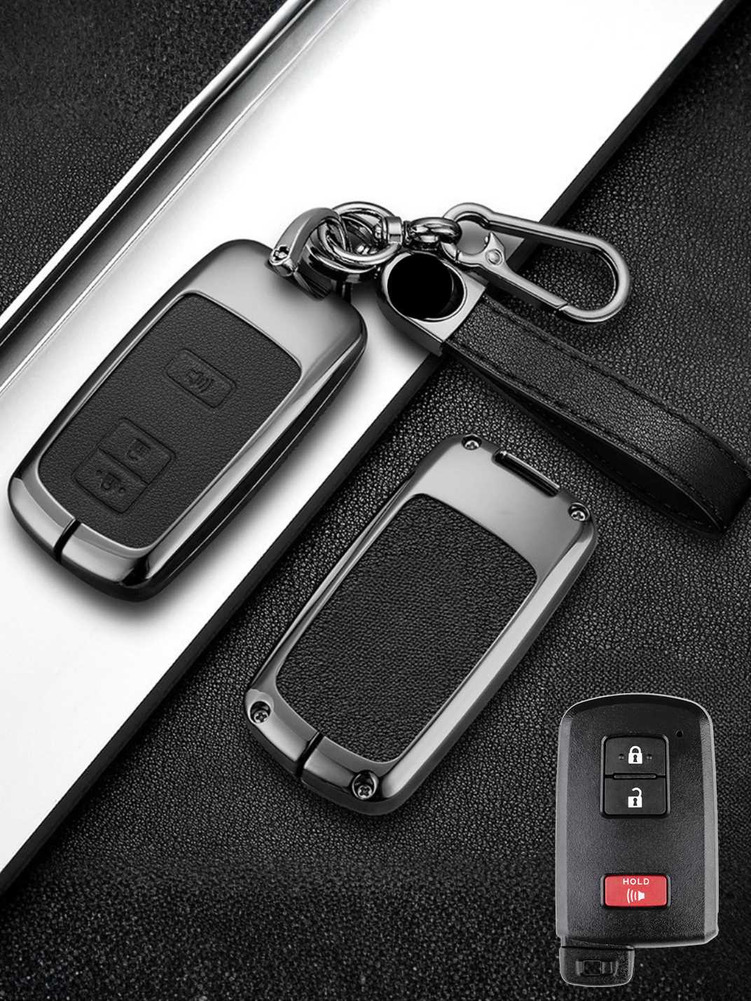 Premium Genuine Leather Toyota Key Cover