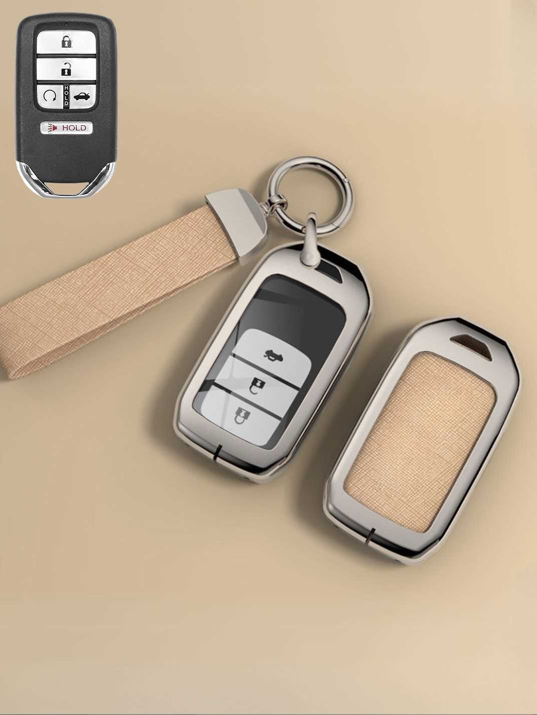 Premium Visible-Button Honda Key Shell