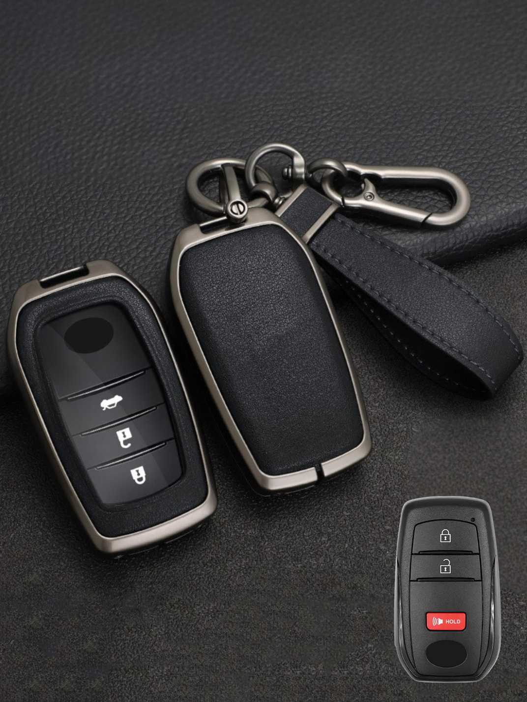 Premium Visible-Button Toyota Key Shell