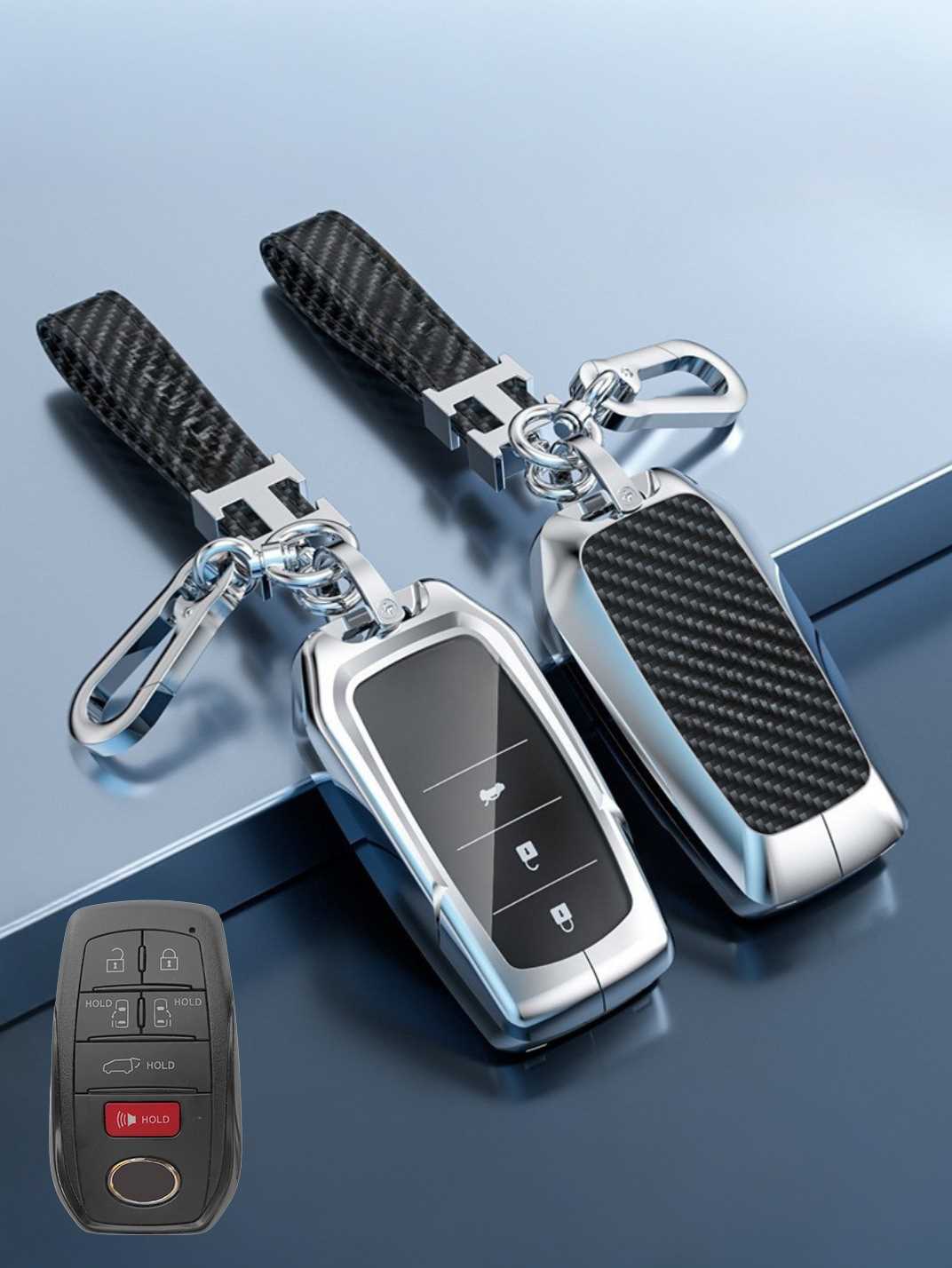 Visible Button Toyota Key Protector Shell