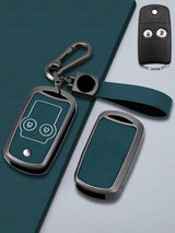 Honda Key Genuine Leather & Metal Frame
