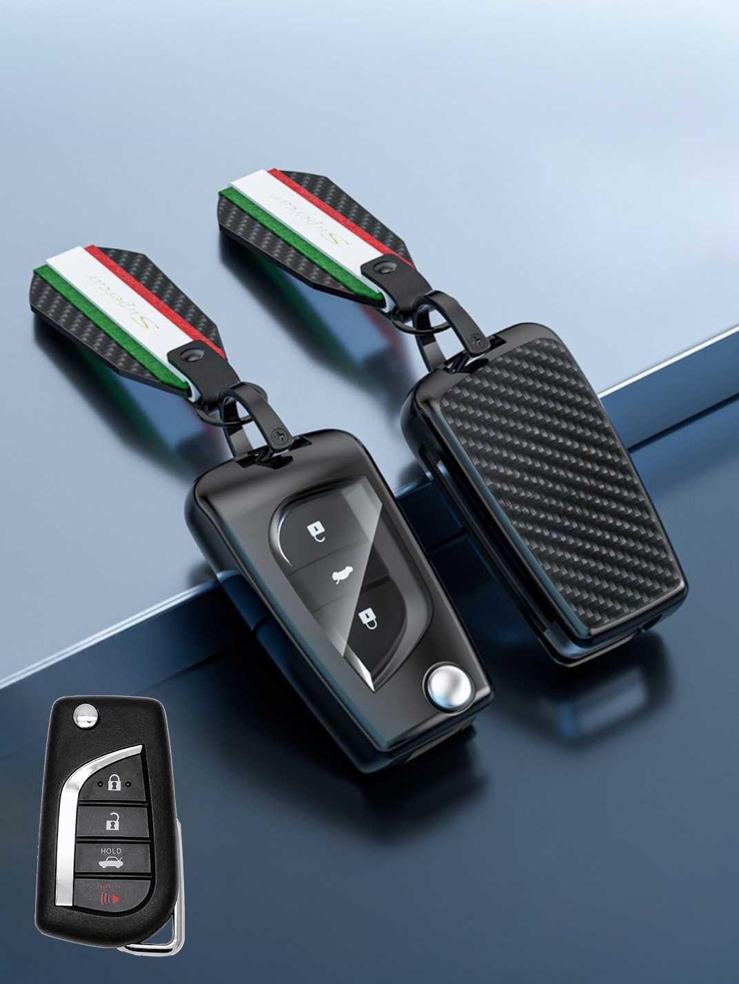 Visible Button Toyota Key Protector Shell