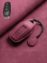 Vintage Leather & Metal Alloy Audi Key Cover