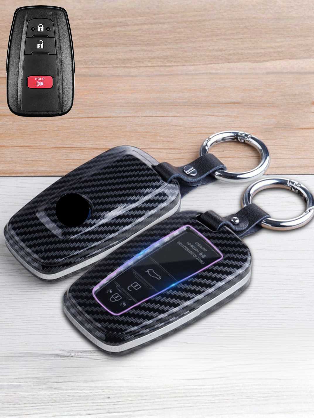 Premium Visible-Button Toyota Key Shell