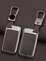 Toyota Key Genuine Leather & Metal Frame