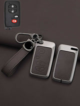 Toyota Key Genuine Leather & Metal Frame