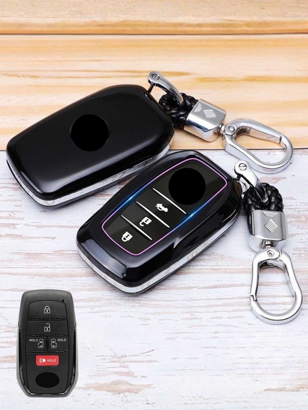 Premium Visible-Button Toyota Key Shell
