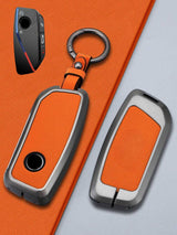 BMW Key Genuine Leather & Metal Frame