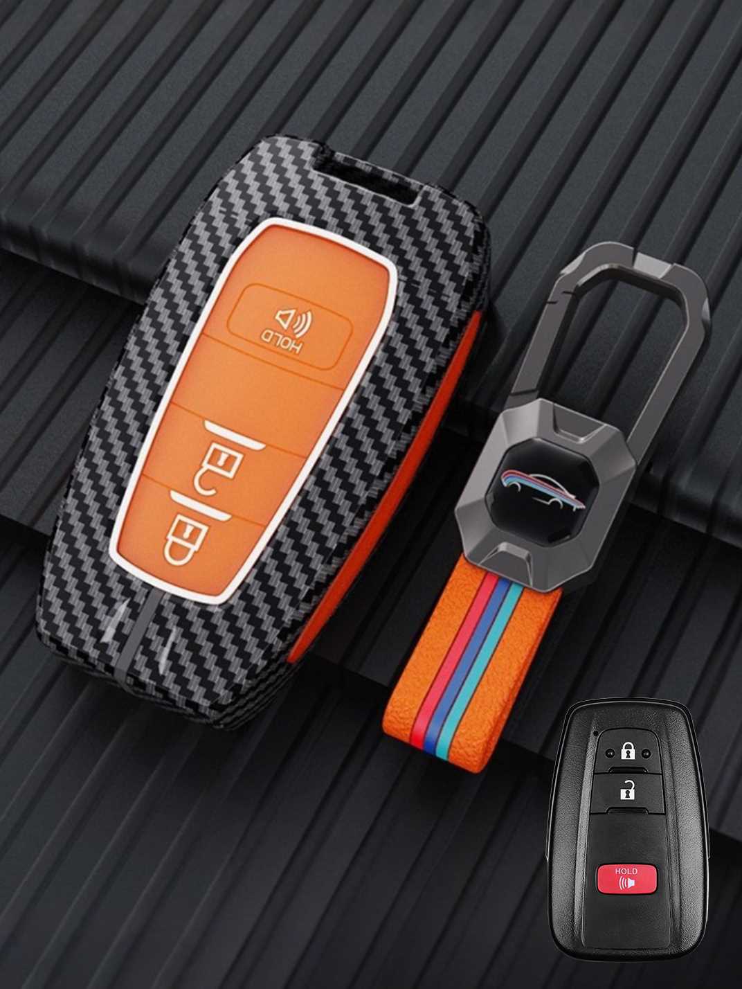 Luxury Colored Alloy Toyota Key Fob Case