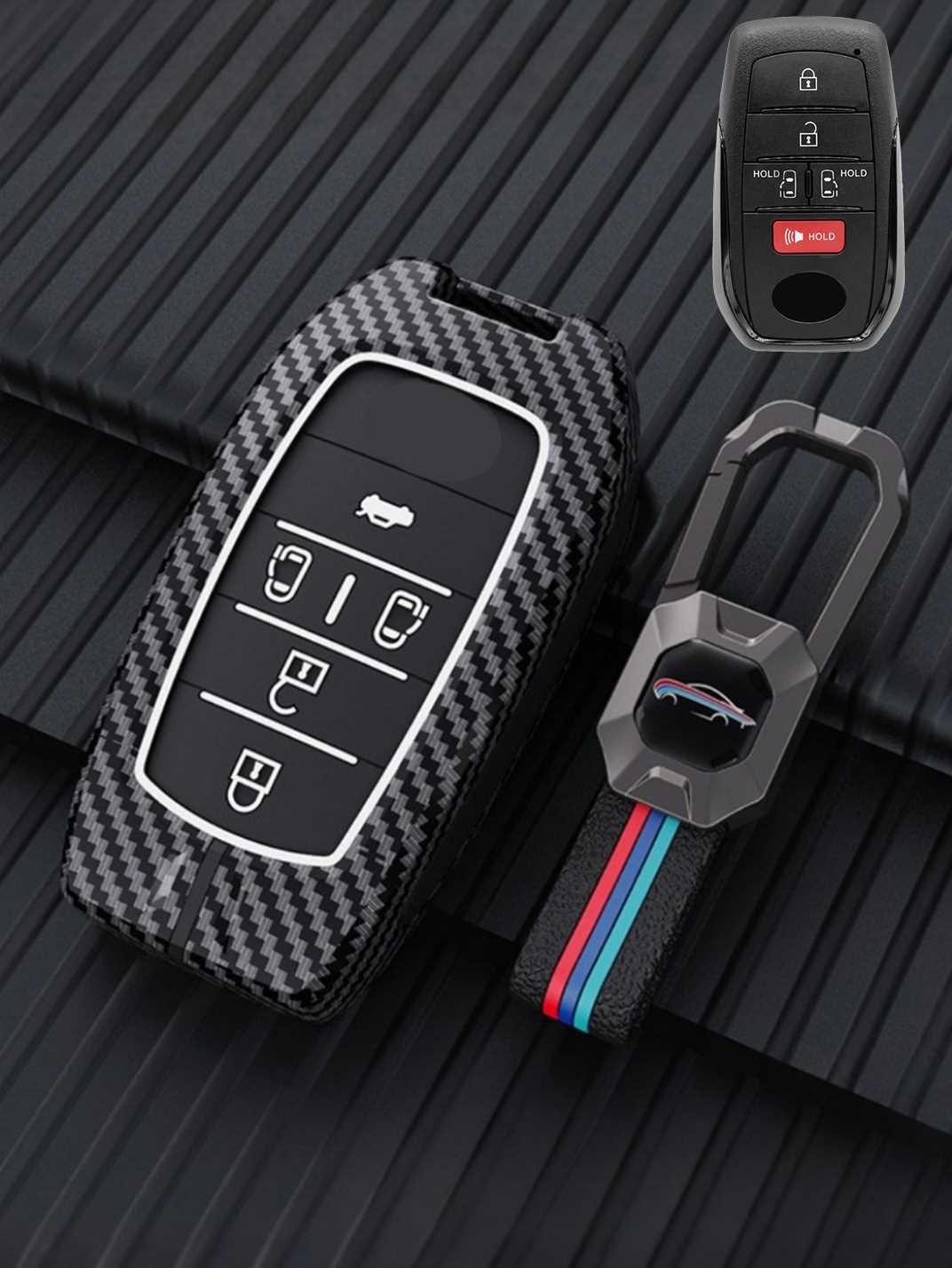 Luxury Colored Alloy Toyota Key Fob Case