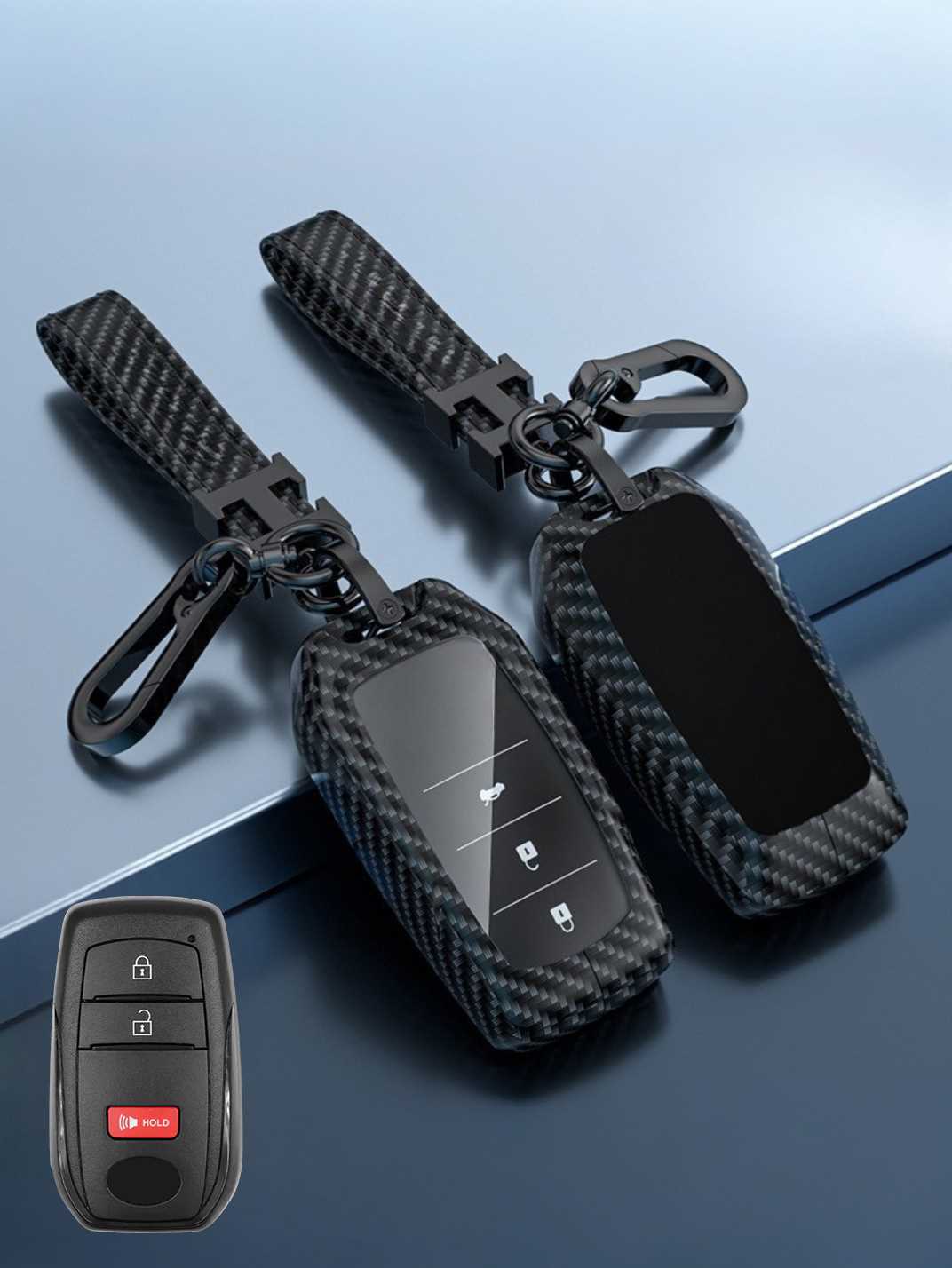 Visible Button Toyota Key Protector Shell