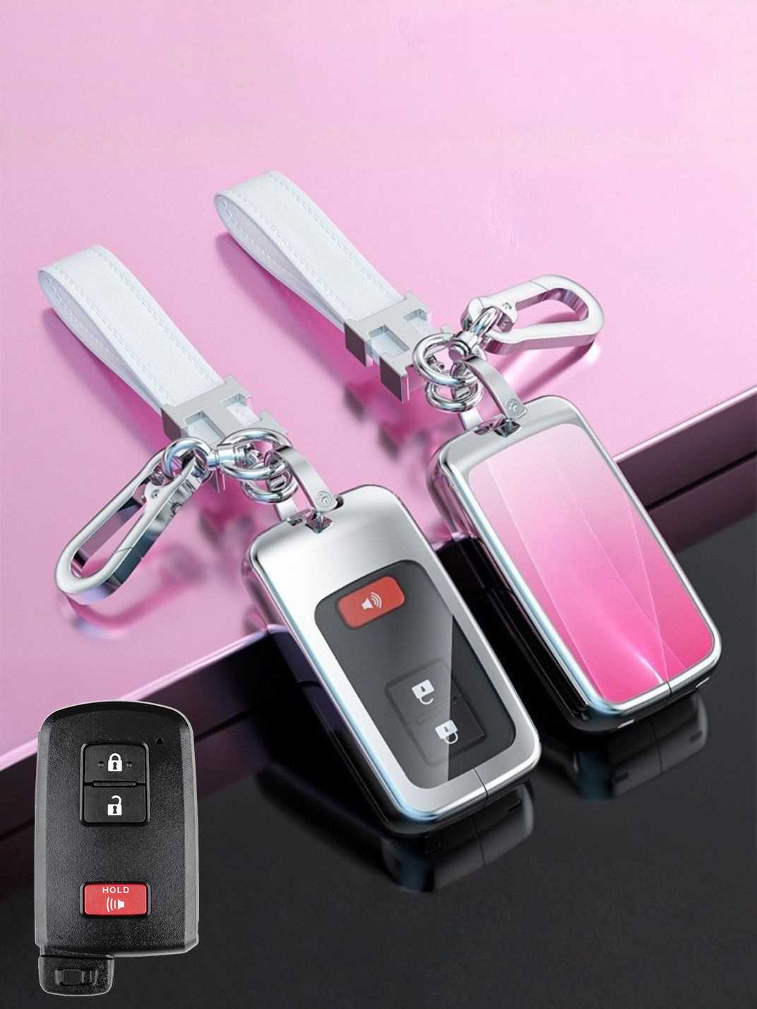 Visible Button Toyota Key Protector Shell