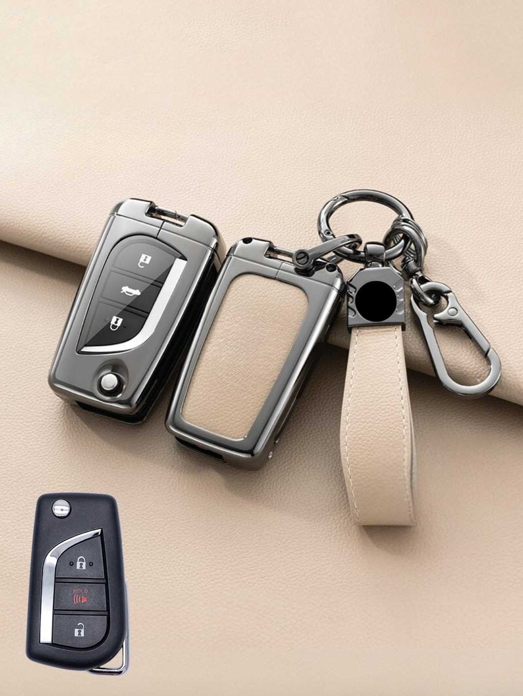 Premium Visible-Button Toyota Key Shell