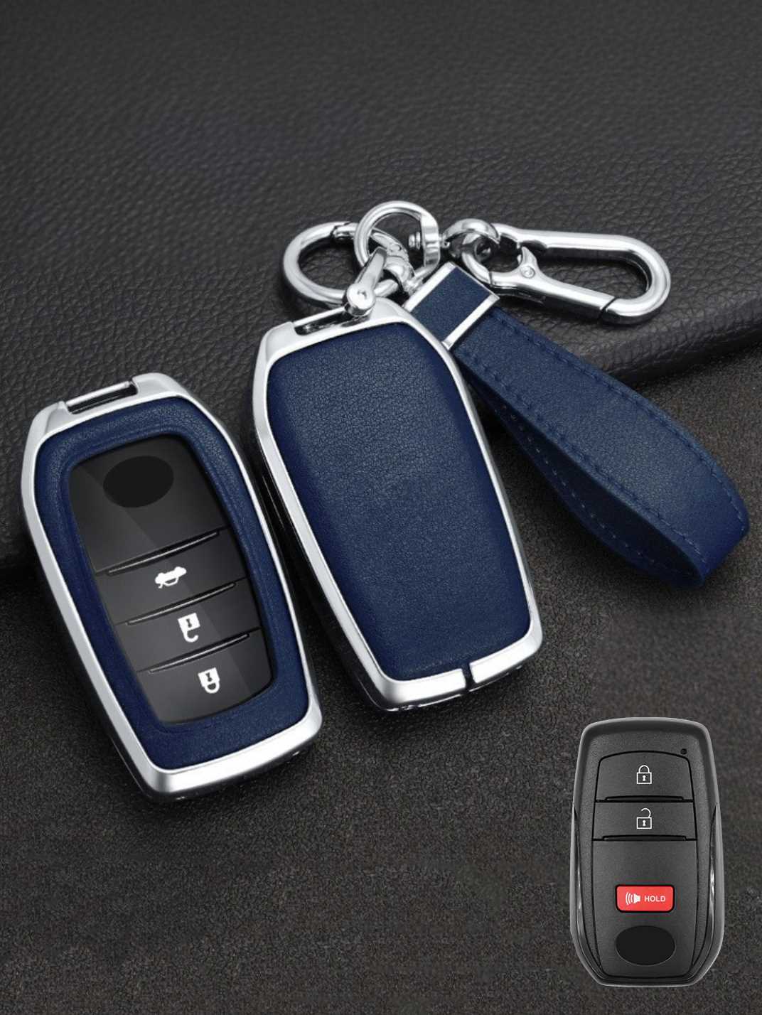 Premium Visible-Button Toyota Key Shell
