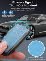 Audi Key Genuine Leather & Metal Frame Cover