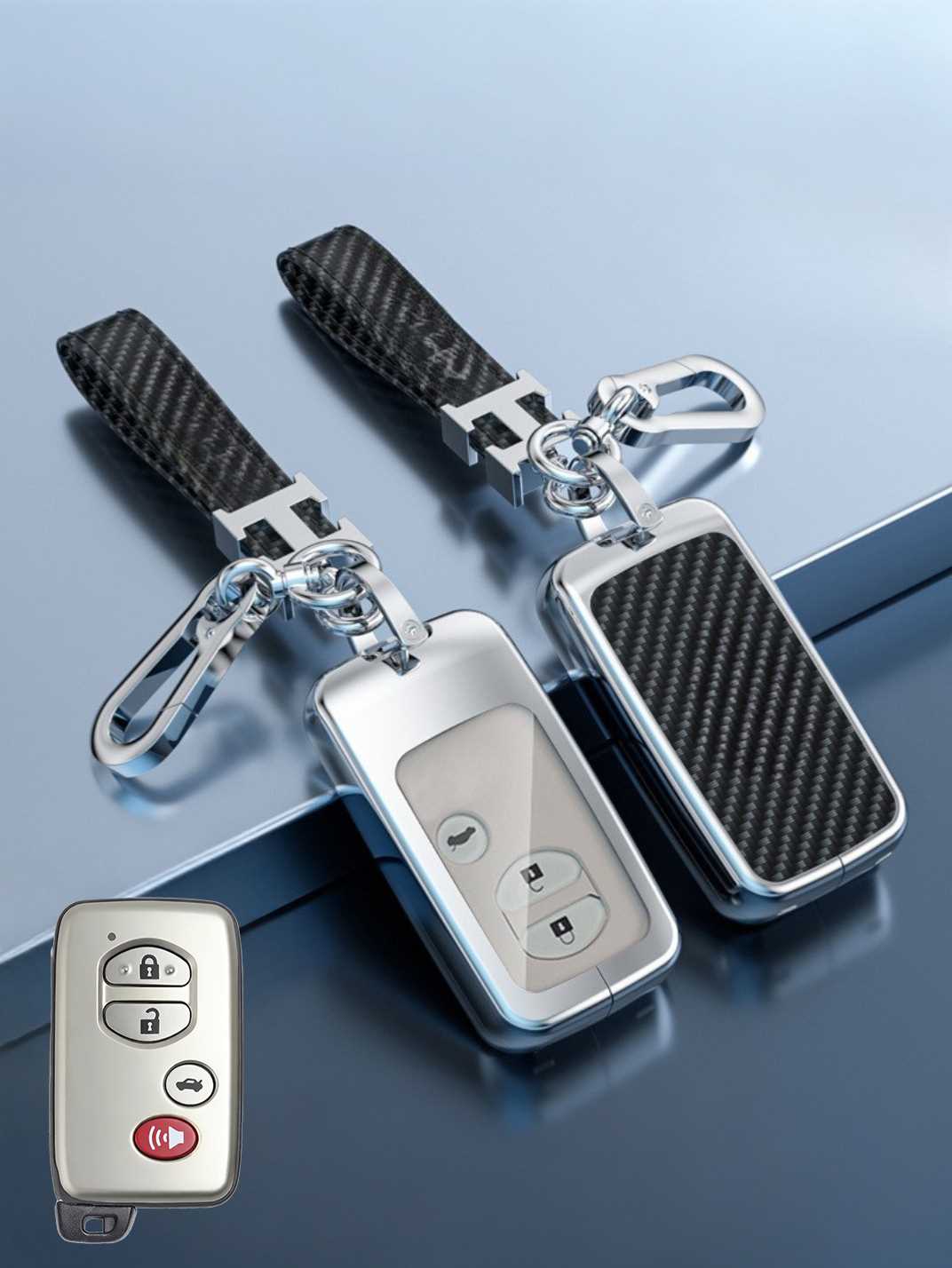 Visible Button Toyota Key Protector Shell