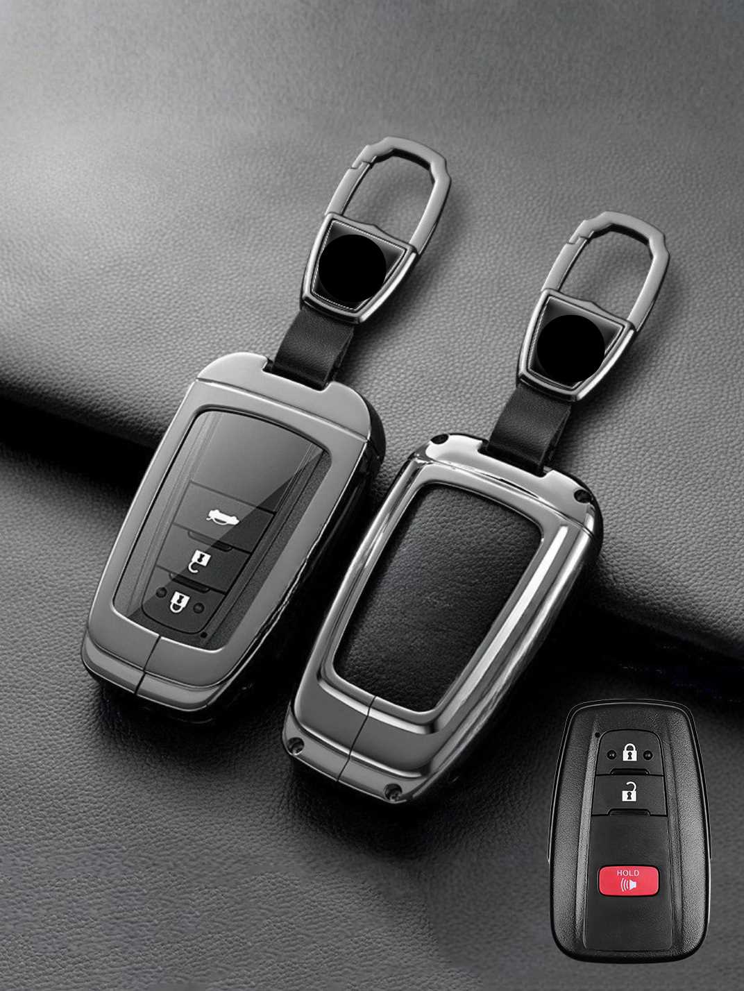 Premium Visible-Button Toyota Key Shell