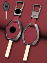 BMW Key Genuine Leather & Metal Frame