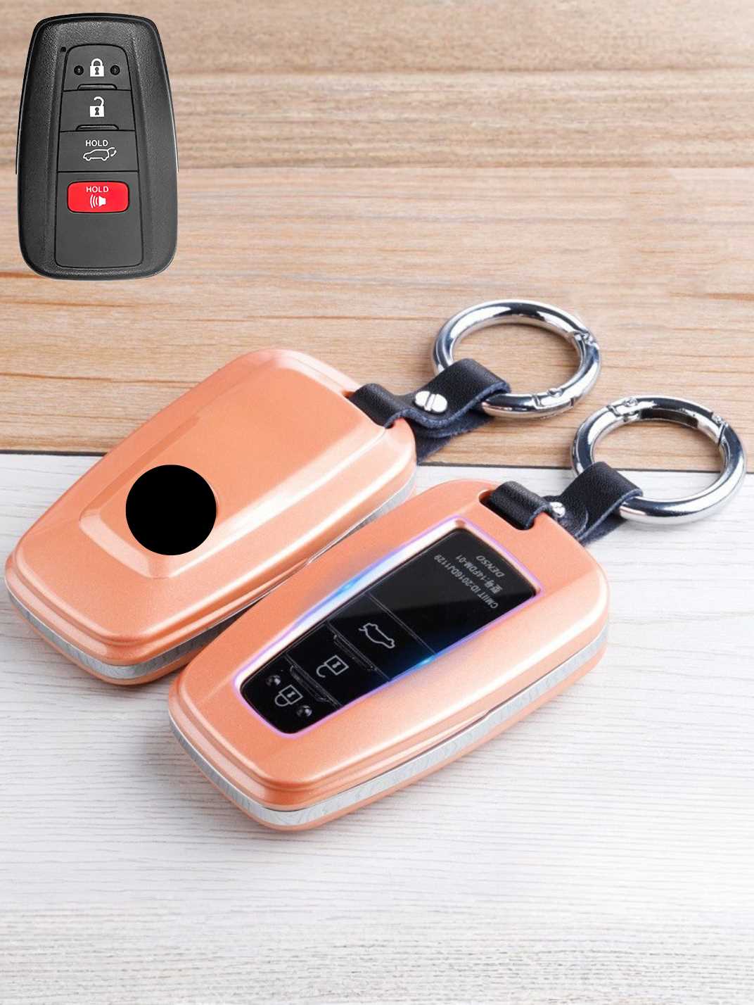 Premium Visible-Button Toyota Key Shell