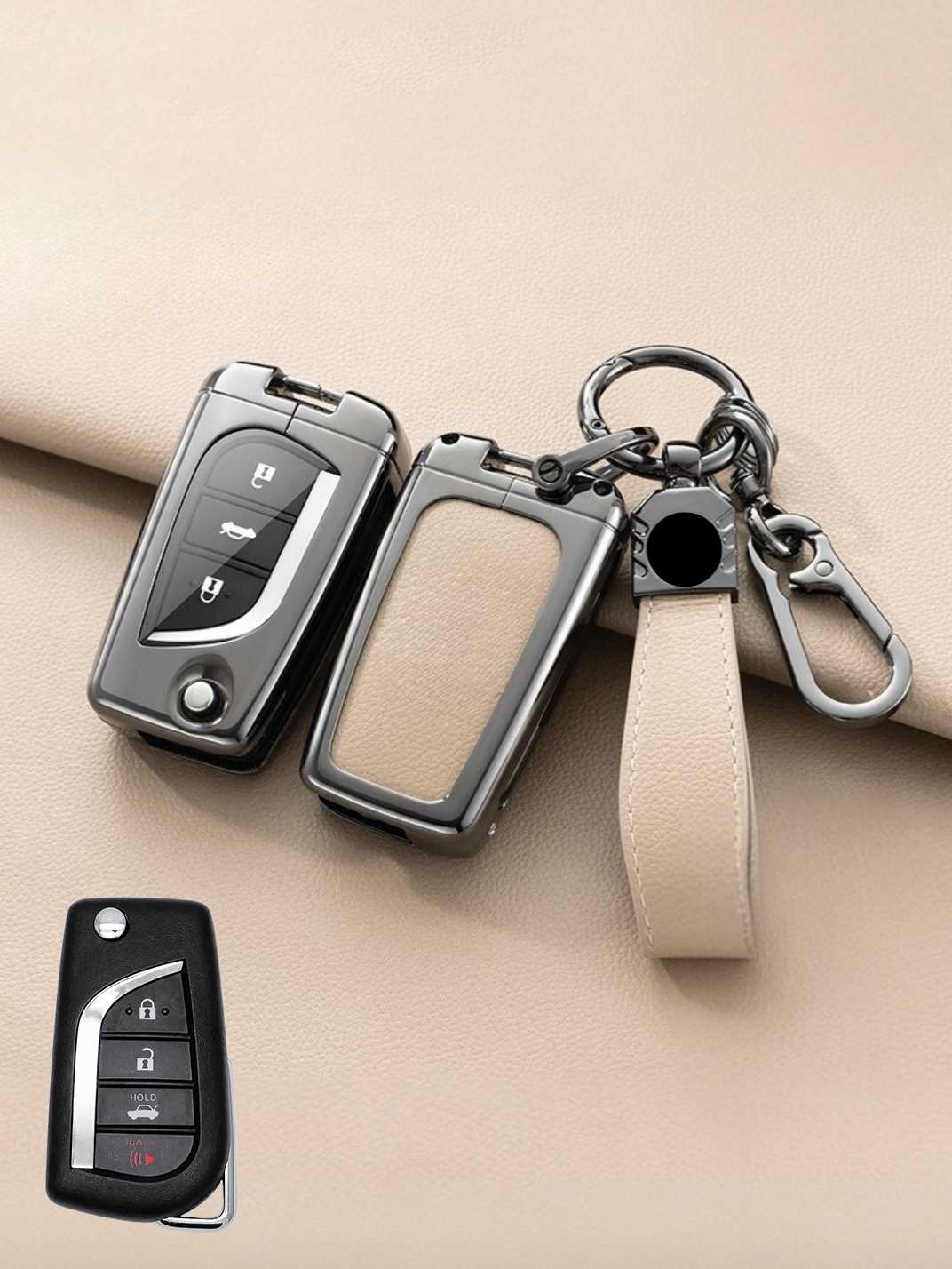 Premium Visible-Button Toyota Key Shell