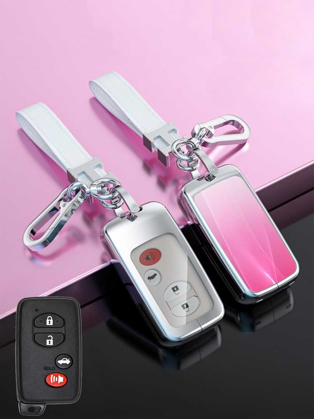 Visible Button Toyota Key Protector Shell