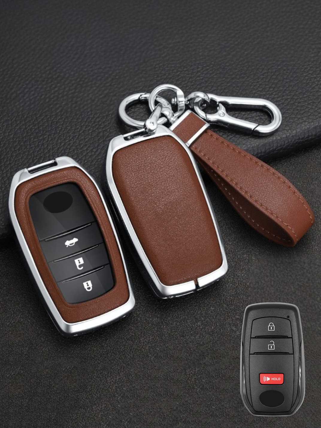 Premium Visible-Button Toyota Key Shell