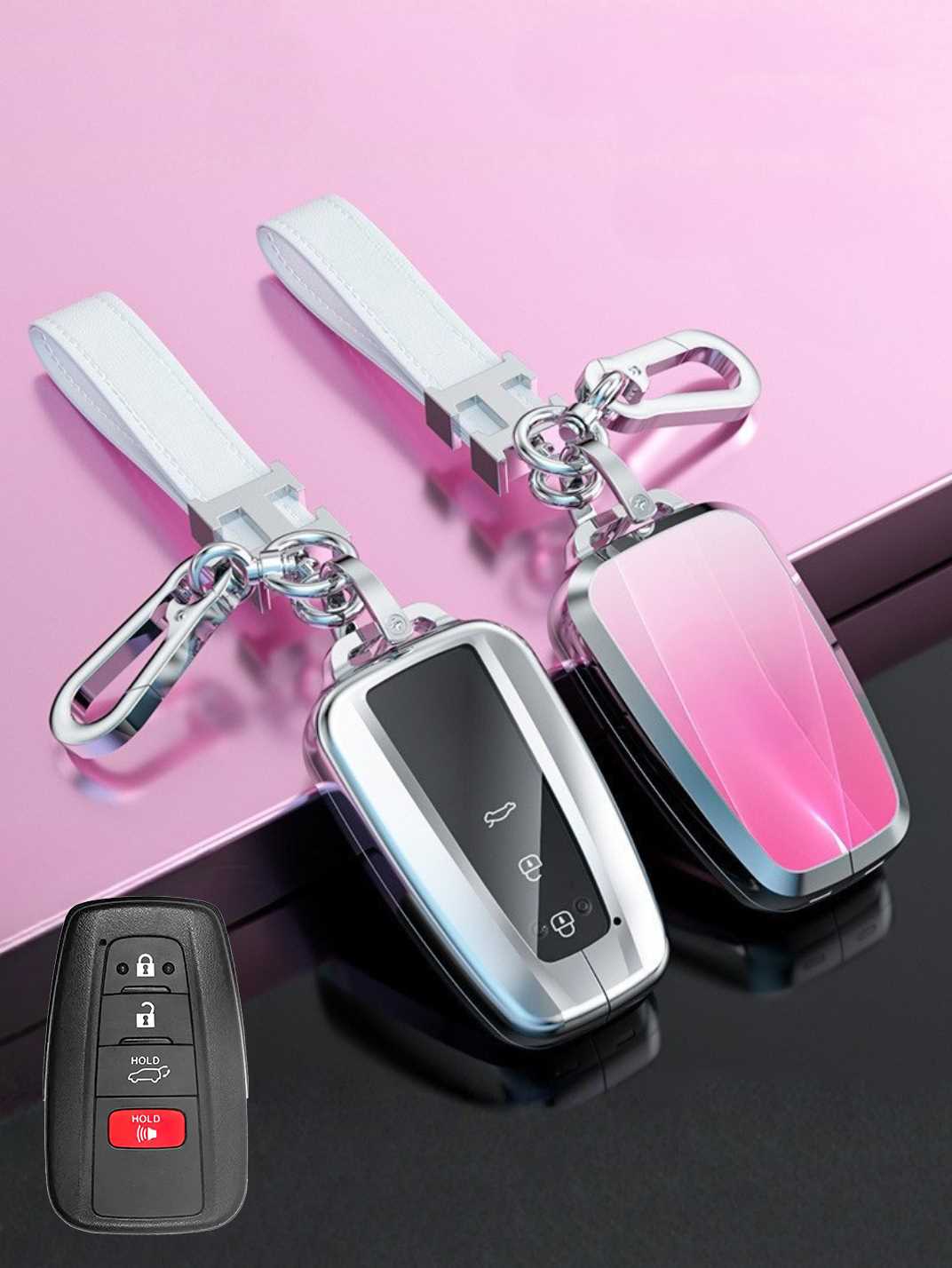 Visible Button Toyota Key Protector Shell