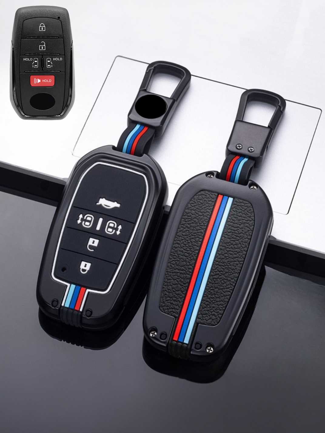 Luxury Colored Alloy Toyota Key Fob Case