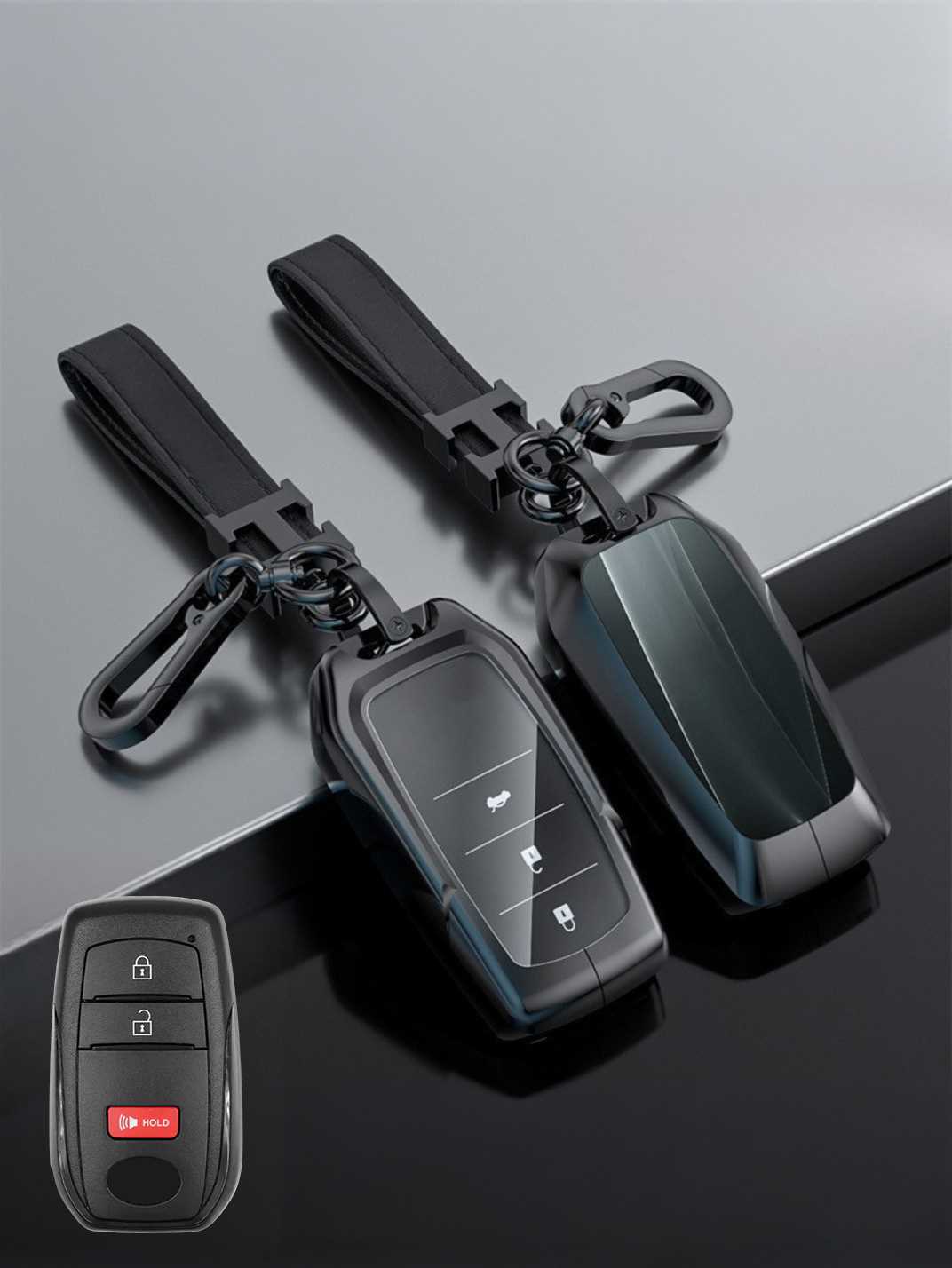 Visible Button Toyota Key Protector Shell